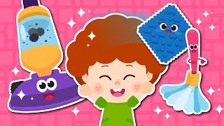The Cleaning Trio ♬  | Let’s clean up~!! | Nursery Rhymes | Good Habit Song ★ TidiKids