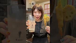 41秒で大阪 天満を飲み歩く飲酒女　#shorts