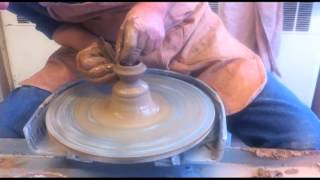 Throwing a Teapot Lid with a Flange