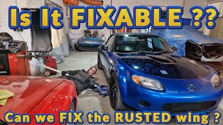 Is It FIXABLE ?? - Rusty undercut wing repair - Miata / MX5 NC