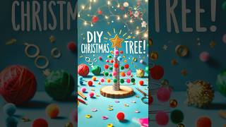 DIY Mini Christmas Tree Craft 🎄 | Easy craft to do at home #diy #craft #craftyfun #kids