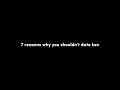 7 reasons why shouldn't date ken suson