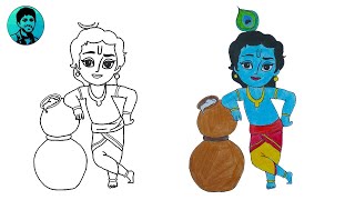 15 Best New Little Krishna Pencil Drawings Of God Art Gallery