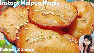 If you feel like eating something sweet, prepare this and eat it. Instant Malpua Recipe | Kitchen Melody With Anju