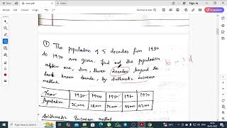 CE3303 UNIT 1 ARITHMETIC INCREASE METHOD - WATER SUPPLY AND WASTEWATER ENGINEERING