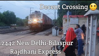 12442 New Delhi-Bilaspur Rajdhani Express in Furious mode 😊