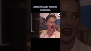 Amber Heard terrible moments😱 #shorts