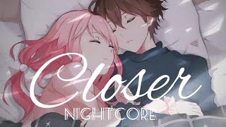 Nightcore - Closer(cover) -Lyrics