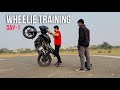 WHEELIE TRAINING by Faraz stunt rider DAY-1 #farazstuntrider #wheelie #learnwheelie #stuntschool