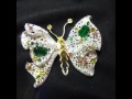 Anna Hu butterfly brooch