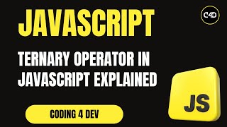 Ternary Operator in JavaScript Explained | Short If-Else Trick for Beginners