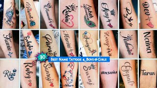 Very popular name tattoo ideas for men and women | Boys and girls name tattoo | Name tattoos