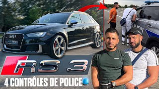 AUDI RS3 8V ! (La POLICE nous contrôle 4 fois !)