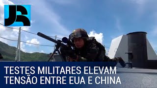 Testes militares elevam a tensão entre Estados Unidos e China