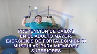 Ejercicios de fuerza para adultos mayores 💪🧓🏽EJERCICIOS PARA PREVENIR CAIDAS EN EL ADULTO MAYOR👵🏽