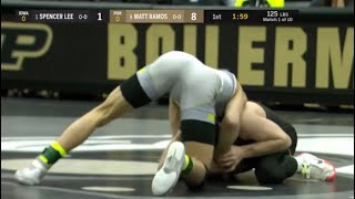 Spencer lee(Iowa) vs Matt Ramos (Purdue)