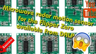 Microwave radar motion sensors for the Flipper Zero (538)