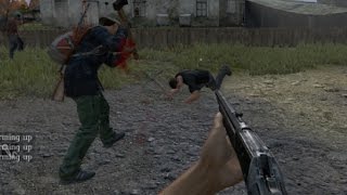 【DAYZ】プレイヤー狩りが集まる街で、中国人と出会ったpart1【GTA5の4545隊】