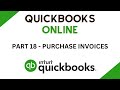 Recording Supplier Invoices - QuickBooks Online Tutorial Course - Part 18