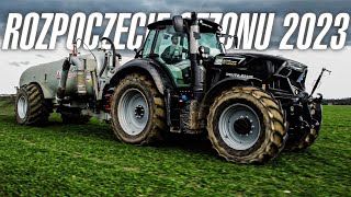 ☆Rozpoczęcie sezonu 2023🖤Gnojowica z czarną bestią🖤Deutz-Fahr Warrior 6215☆