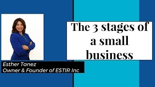 3 Stages of a small business-Business Growth cycle  2017-Esther Tanez