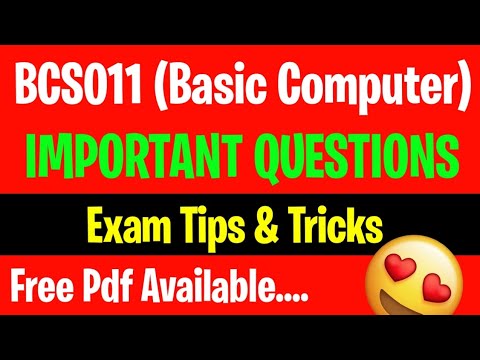 Bcs011 Important Questions With Answers | Bcs011 Previous Year ...