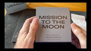 OMEGA SWATCH Mission to the Moon watch - Unboxing and first look. Purchased in Swatch Geneva.