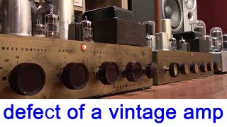 Think twice before buying vintage tube amplifiers ; BOGEN 6L6 PP db20 sound test