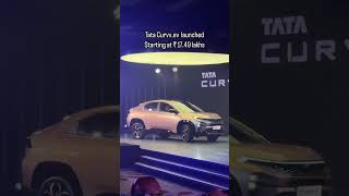 Tata Curvv.ev Launched at an introductory price of 17.49 Lakh #tata #curvv #ev #launch #car #shorts