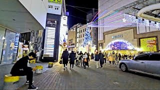 [필코리아] 불금 청춘 찐거리 대구 동성로 로데오거리 랜선여행  ~ 🏃 Night view of Dongseong-ro street in Daegu,South Korea