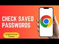 How to Check Saved Passwords on Google Chrome in iPhone
