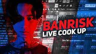 BANRISK MAKING 3 HARD BEATS LIVE 🥵🔥 | Making Beats in FL Studio