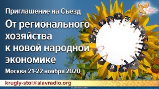 От регионального хозяйства к новой народной экономике. Теория и практика. СЪЕЗД 21-22 11 2020г.