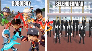 EXPERIMEN BOBOIBOY KUASA 7 VS PASUKAN SELENDERMEN PENCULIK YUTA!! - SAKURA SCHOOL