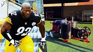 James Harrison's - Workout Strongest NFL Player Highlights "Pittsburgh Steelers"