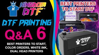 ❓ DTF Printing The Best Printers to Start DTF, Printers List, Color Order, White Ink - Q&A 6