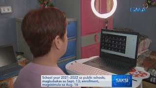 DepEd bares school calendar for SY 2021-2022 | Saksi