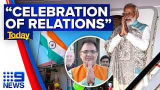 India’s PM arrives in Sydney ahead of two-day tour | 9 News Australia