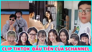 Reaction clip Tiktok đầu tiên của Schannel: Hà - Cường tình bể bình!