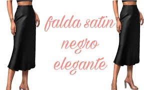 COMO HACER UNA FALDA SATINADA, #elegante