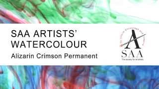 SAA Artists' Watercolour - 501 Alizarin Crimson Permanent - Demonstration