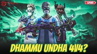 DHAMMUNDHA 4V4?? TELUGU FREE FIRE LIVE #freefire #telugufflive ##mbgarmy  #ffviral #redeemcode