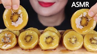 ASMR  Tanghulu Candied Fruits Gold Kiwi 골드키위 탕후루 Mukbang Kẹo trái cây フルーツ飴