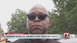 Ex-Wake Co. sheriff cited for revoked license driving: Officials