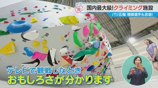 国内最大級！クライミング施設 パリ五輪楢崎選手も合宿！（2024/7/24放送「よしお兄さんのみえ推し！」より）