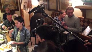 Japan TV Foodie Documentary filming in Bar Ganbara, San Sebastian