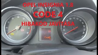 Opel CODE4 hiba