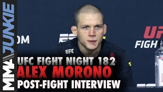Alex Morono talks 'weird' missing mouthpiece incident | UFC Fight Night 182 post-fight interview