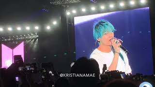 BTS Love Yourself Tour in Singapore V Taehyung ment 4k 190119