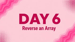 Reverse Array in Java π | Optimized Approach vs Brute Force | DSA using Java Telugu